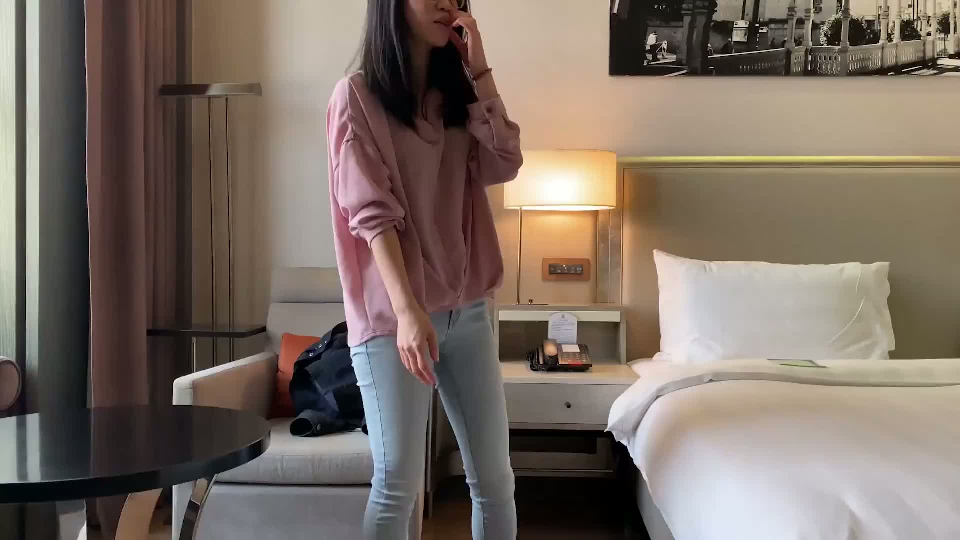 南橘子拍拍原創系列32  白皙牛仔嫩妹 第一段